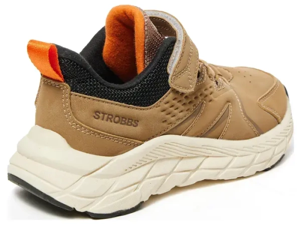 Кроссовки из экокожи для мальчика / Коричневый / 35