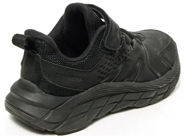 Кроссовки из экокожи для мальчика / Черный / 35