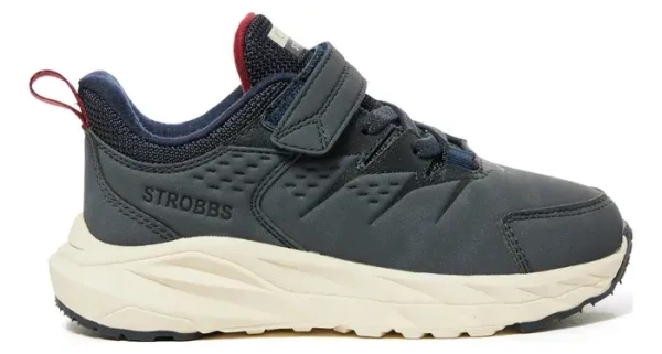 Кроссовки из экокожи для мальчика / Синий / 35