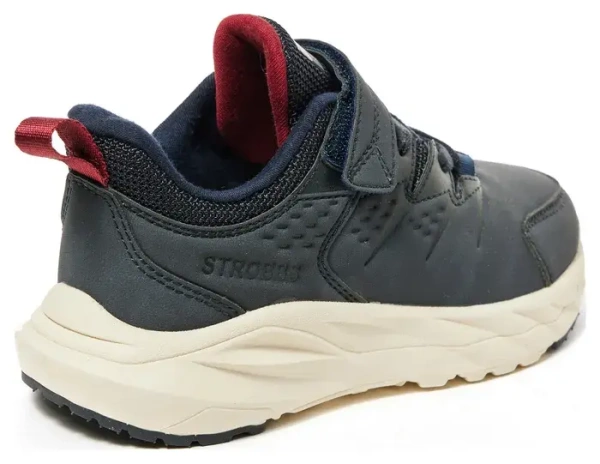 Кроссовки из экокожи для мальчика / Синий / 35