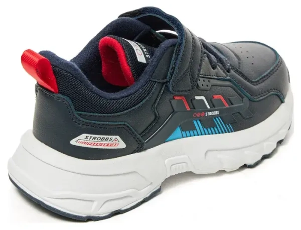 Кроссовки из экокожи для мальчика / Синий / 35