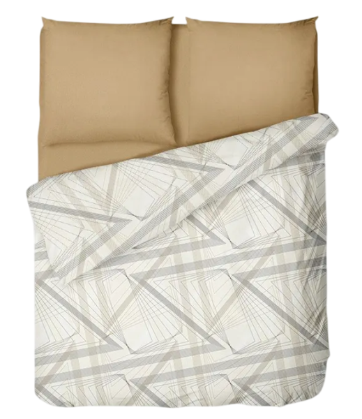 Комплект постельного белья, Евро / Бежевый / Евро