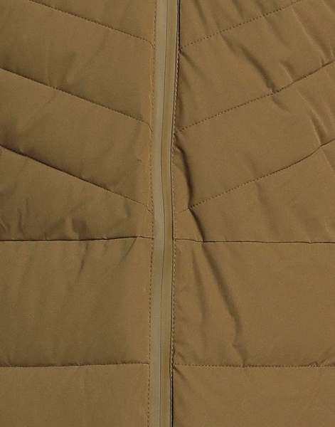 Длинный женский пуховик / Хаки / 46