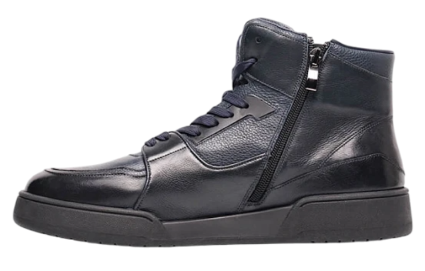 Кеды кожаные мужские / Синий / 40