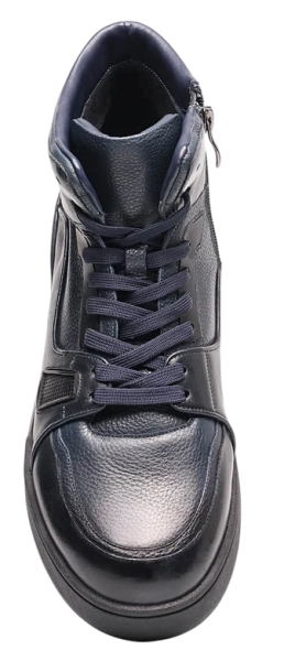 Кеды кожаные мужские / Синий / 40