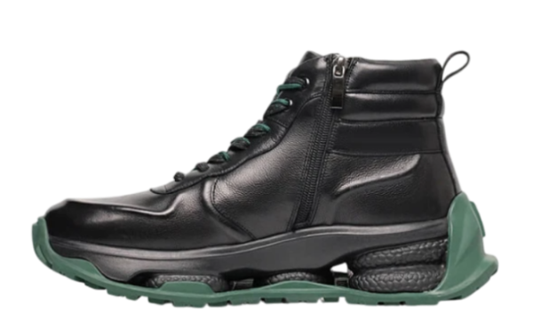 Кроссовки кожаные мужские / Черный / 39