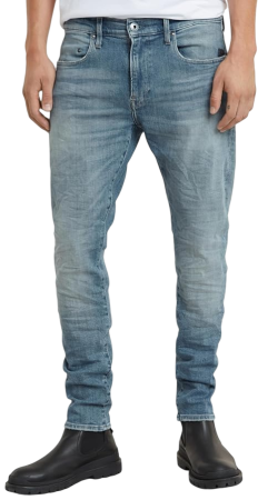 Джинсы скинни мужские / Синий / 48