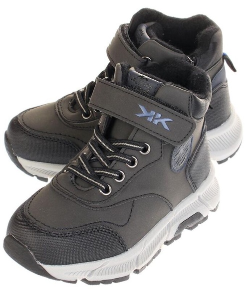 Ботинки на липучке для мальчика / Черный / 28