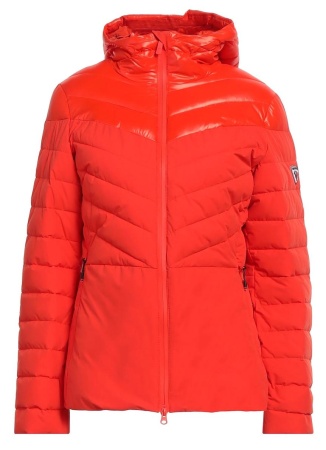 Короткий женский пуховик / Оранжевый / 42