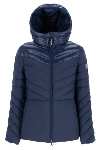 Короткий женский пуховик / Тёмно-синий / 44