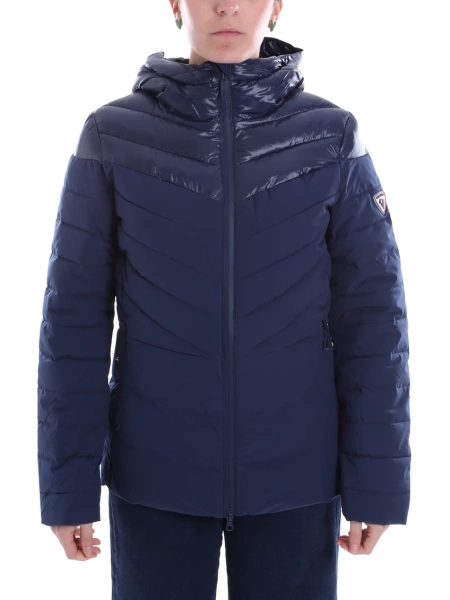 Короткий женский пуховик / Тёмно-синий / 44