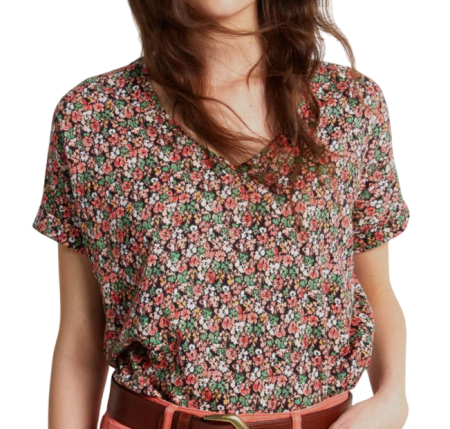 Футболка хлопковая женская / Цветной / 44