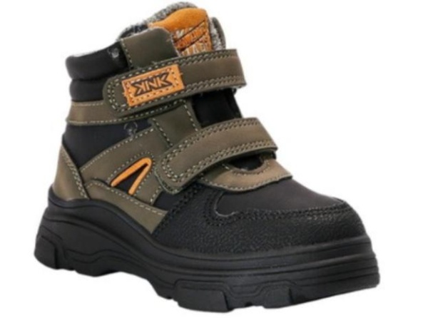 Ботинки на липучках для мальчика / Зеленый / 23