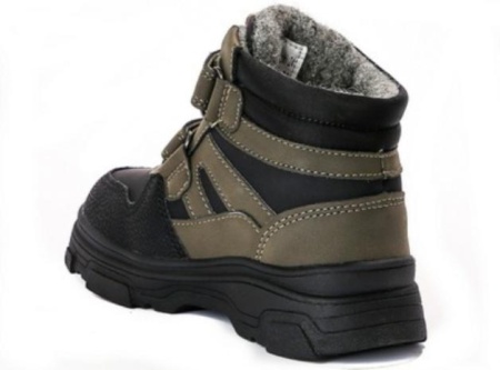 Ботинки на липучках для мальчика / Зеленый / 23