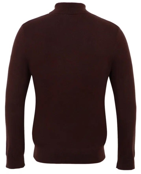 Водолазка прямого кроя мужская / Темно-коричневый / 52