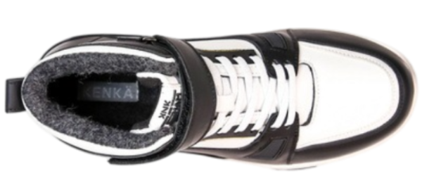 Ботинки из экокожи для мальчика / Черный / 37