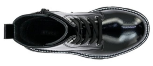 Ботинки из экокожи для девочки / Черный / 32