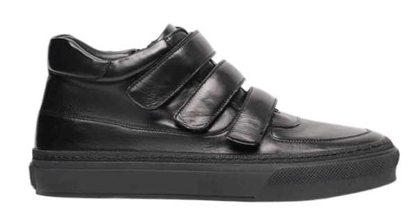 Кеды кожаные мужские / Черный / 41