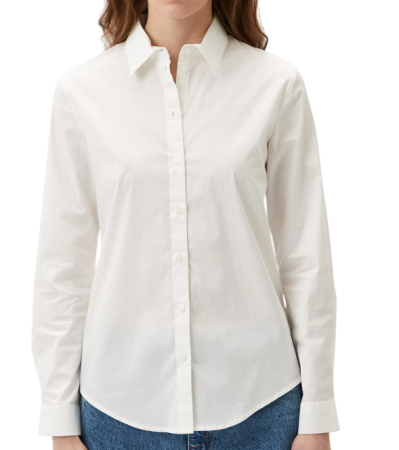 Блуза приталенного женская / Белый / 46