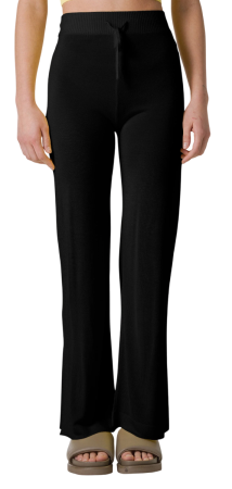 Брюки прямого кроя женские / Черный / 40