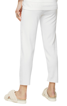 Брюки зауженные женские / Белый / 44