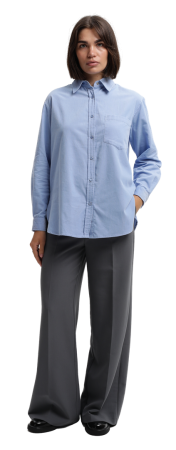 Брюки свободного кроя женские / Темно-серый / 50