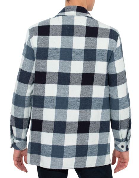 Рубашка хлопковая мужская / Тёмно-синий / 48