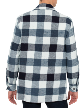 Рубашка хлопковая мужская / Тёмно-синий / 48