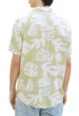 Рубашка с принтом мужская / Зеленый / 48