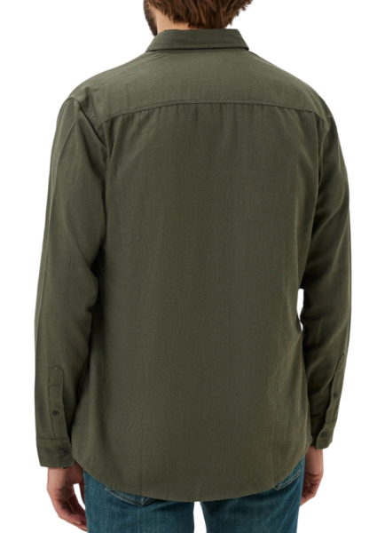 Рубашка хлопковая мужская / Хаки / 46