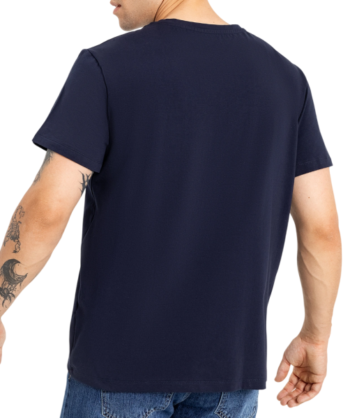 Футболка однотонная мужская / Тёмно-синий / 56