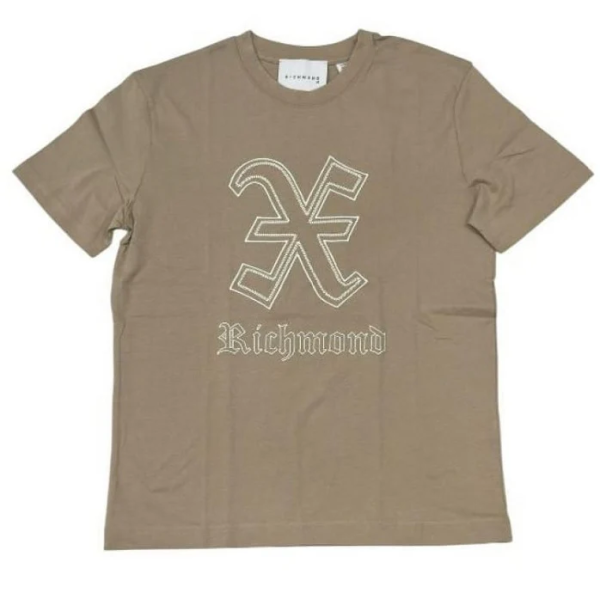 Футболка хлопковая мужская / Хаки / 52