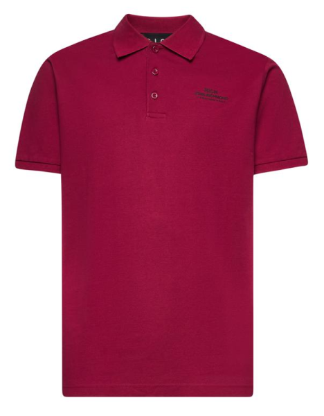 Поло хлопковое мужское / Бордовый / 54