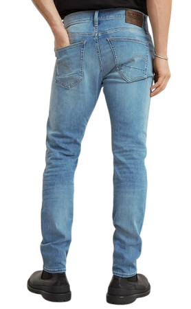 Джинсы зауженные мужские / Голубой / 52