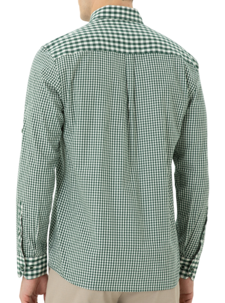 Рубашка хлопковая мужская / Зеленый / 48