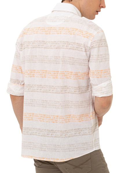 Рубашка с принтом мужская / Хаки / 48