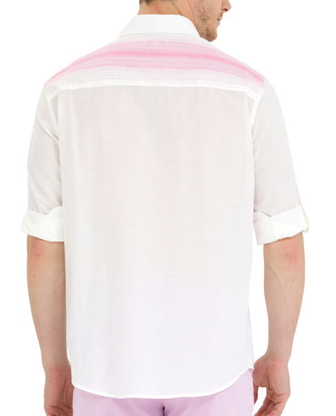 Рубашка хлопковая мужская / Белый / 48