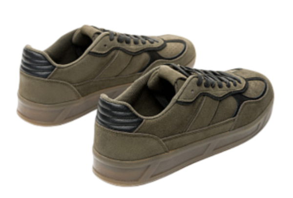 Кеды из замши мужские / Хаки / 44