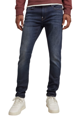 Джинсы скинни мужские / Тёмно-синий / 48