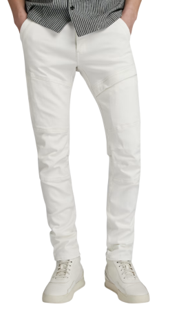 Джинсы скинни мужские / Белый / 46