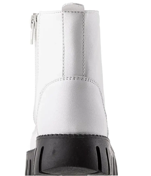 Полусапоги из экокожи для девочки / Белый / 33