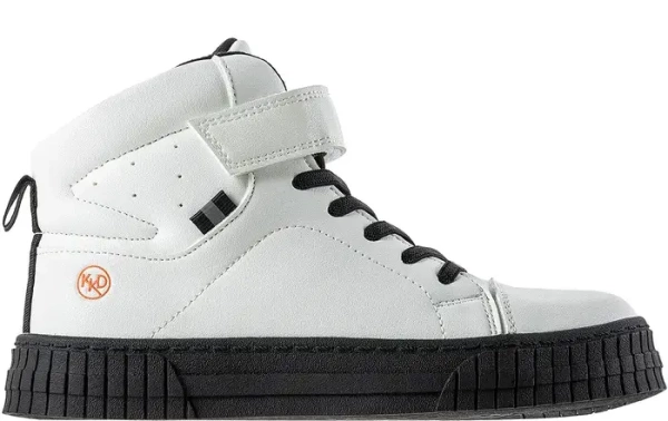 Ботинки из экокожи для мальчика / Белый / 31