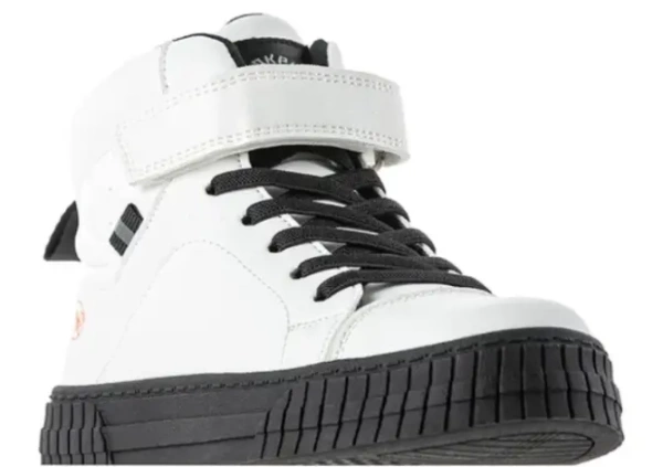 Ботинки из экокожи для мальчика / Белый / 31