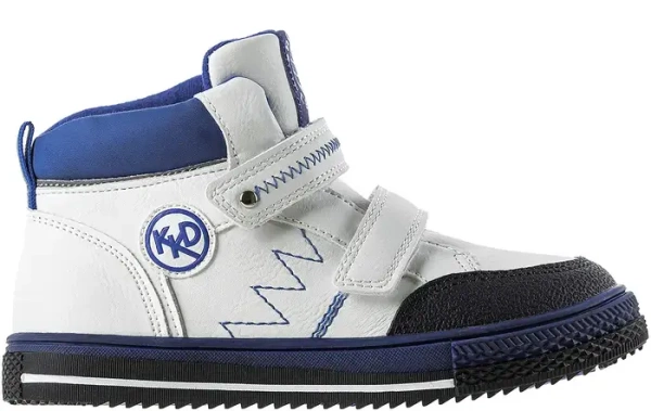 Ботинки из экокожи для мальчика / Белый / 30