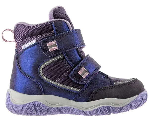 Ботинки из экокожи для девочки / Фиолетовый / 25