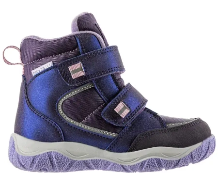 Ботинки из экокожи для девочки / Фиолетовый / 27