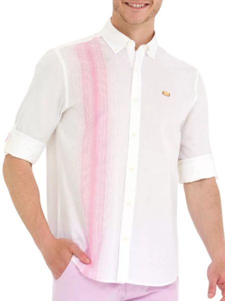 Рубашка с логотипом мужская / Белый / 46