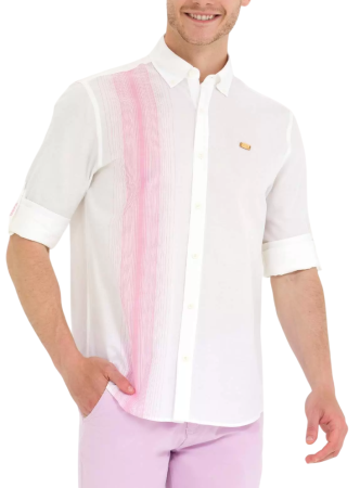 Рубашка с логотипом мужская / Белый / 46