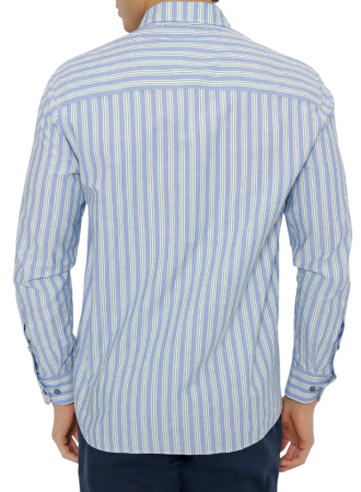 Рубашка с логотипом мужская / Синий / 44