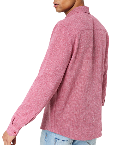 Рубашка прямого кроя мужская / Розовый / 46